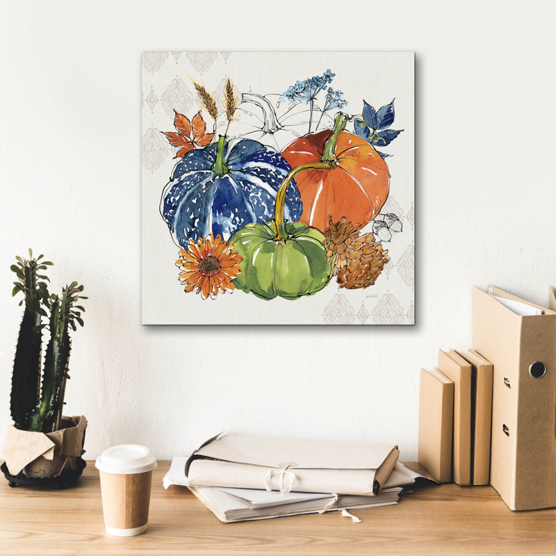 August Grove® 'Fall Sweet Fall 3' by Anne Tavoletti Canvas Wall Art, 18" H x 18" W x 0.75" D