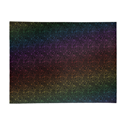 Tapis rouge/mauve/jaune