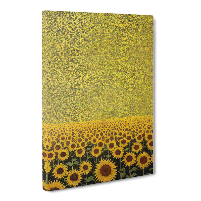 Unique Sunflower Field Vol.2 - Wrapped Canvas, 76cm H x 50cm W x 3cm D