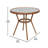 Rylan Round Indoor/Outdoor Commercial Bistro Set with Table and Two Chairs