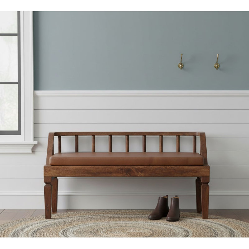 Leather Upholstered Bench