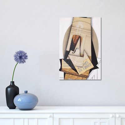 Komposition Mit Violine by Juan Gris - Wrapped Canvas Print