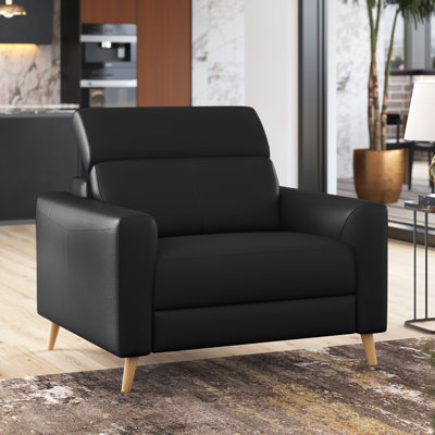 Fauteuil d'appoint en cuir Tawanne