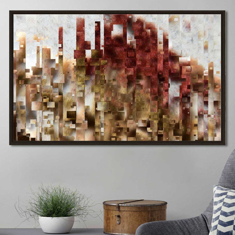 «Philippins 4: 7 The Peace Of God» par Mark Lawrence - reproduction, Cadre flottant espresso, H 21,5 po x l 33,5 po x P 2 po