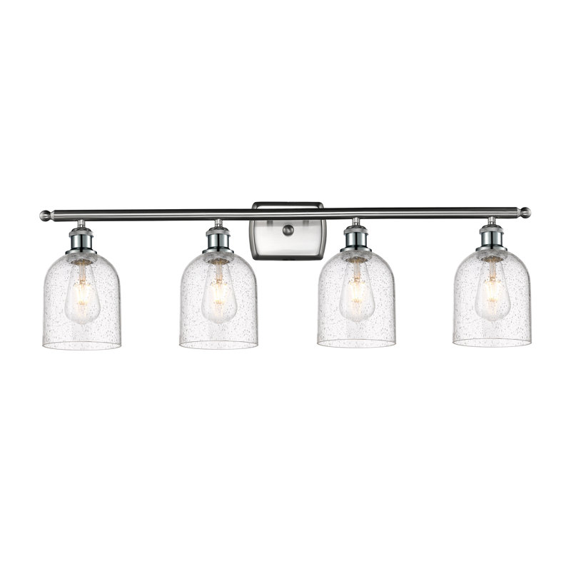 Anacaren 4 - Light Dimmable Vanity Light, Seedy, Brushed Satin Nickel