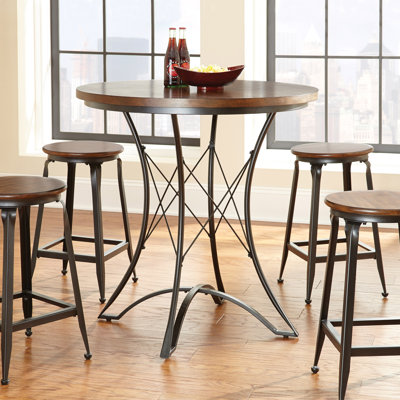 Konieczny Round Metal Base Dining Table
