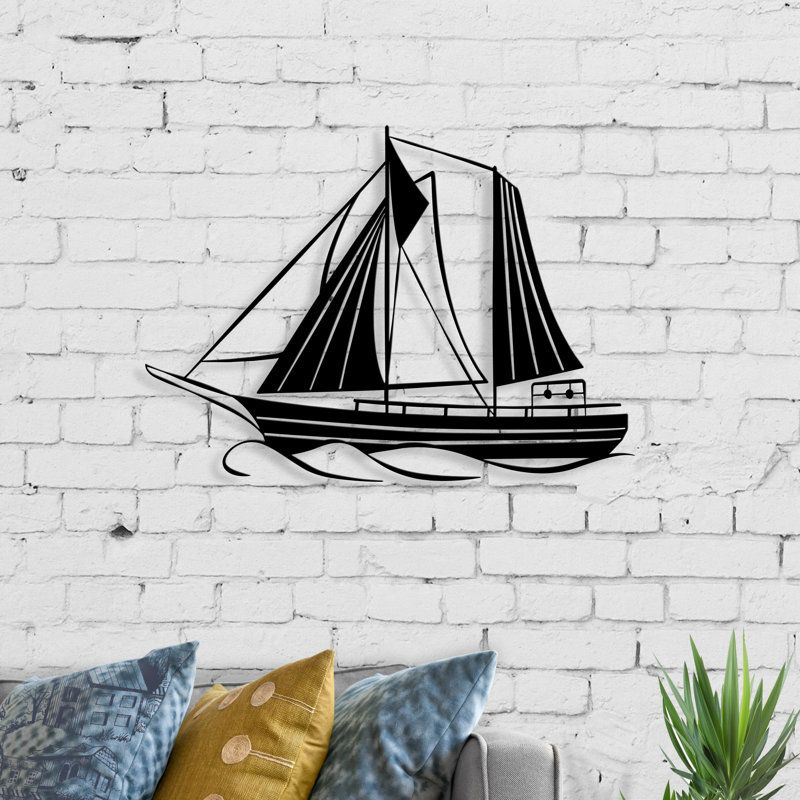 Sailboat Metal Wall Décor