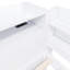 Lit de jour pleine grandeur avec armoires de rangement, armoire à chaussures et ports USB, blanc-129131554