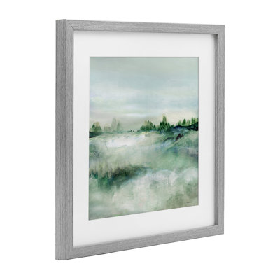 «Far Reaching Meadow», reproduction d'art sous verre encadrée, par Carol Robinson