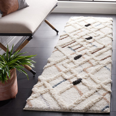 Bahrudin Hi-Lo Shag Performance Geometric Rug