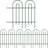 14 panels Decorative Garden Fences and Borders for Dogs 32in(H)×20ft(L) No Dig Metal Fence-55802974