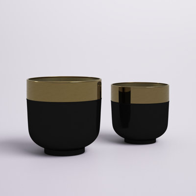 Fernhurst 2-Piece Metal Pot Planter Set