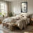 Bath & Laundry Geometric Blue And Gold Pattern-1961389546
