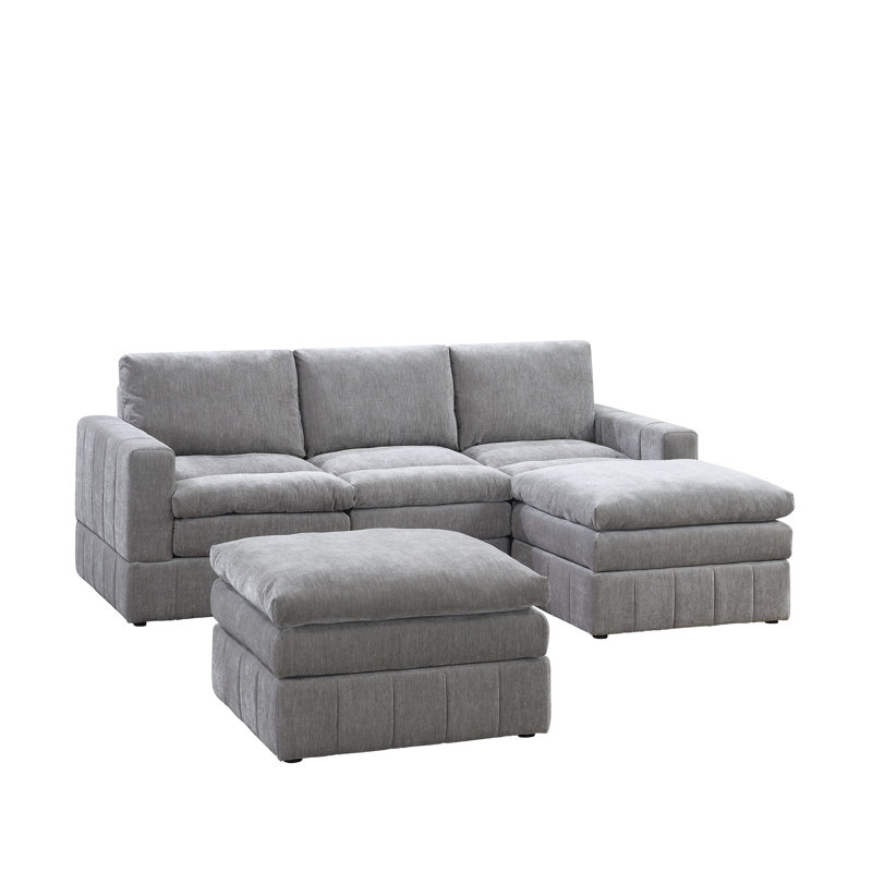 Contemporary 5Pc Modular Sectional Set