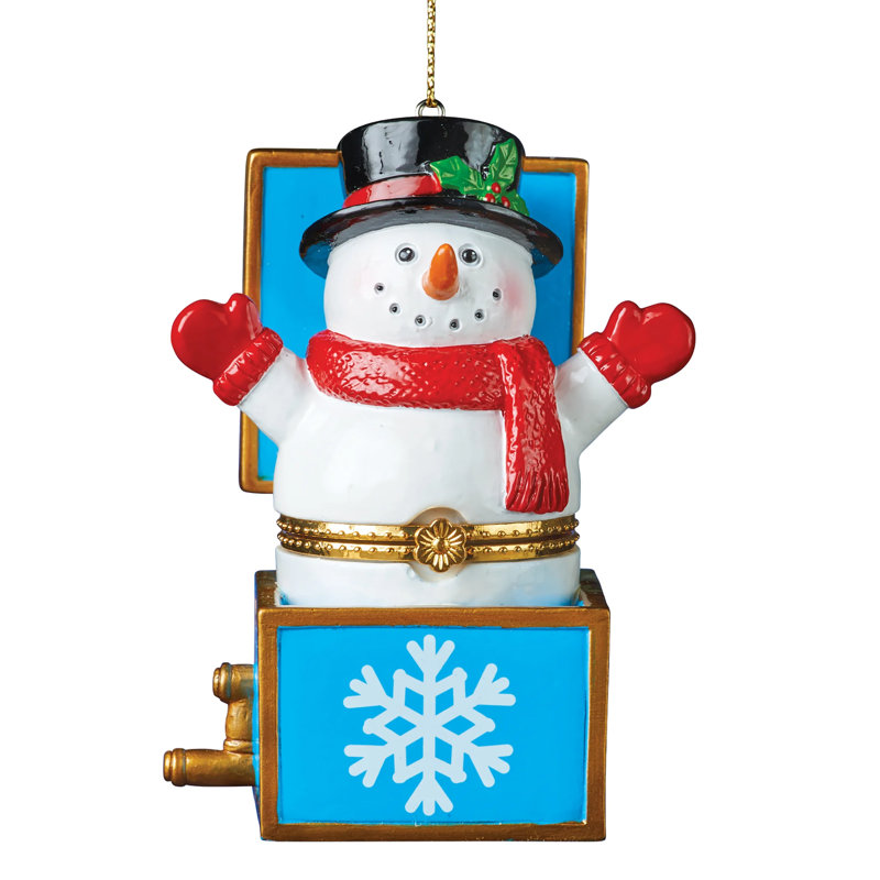 Charlton Home® Charming Jack-In-The-Box Trinket Christmas Ornament 