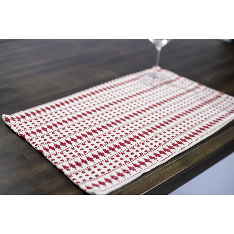 Alithia Cotton Geometric Rectangle Placemat