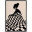 Art de femme géométrique minimaliste, images de salon, impression sur toile encadrée, impression numérique-126031079-126031074