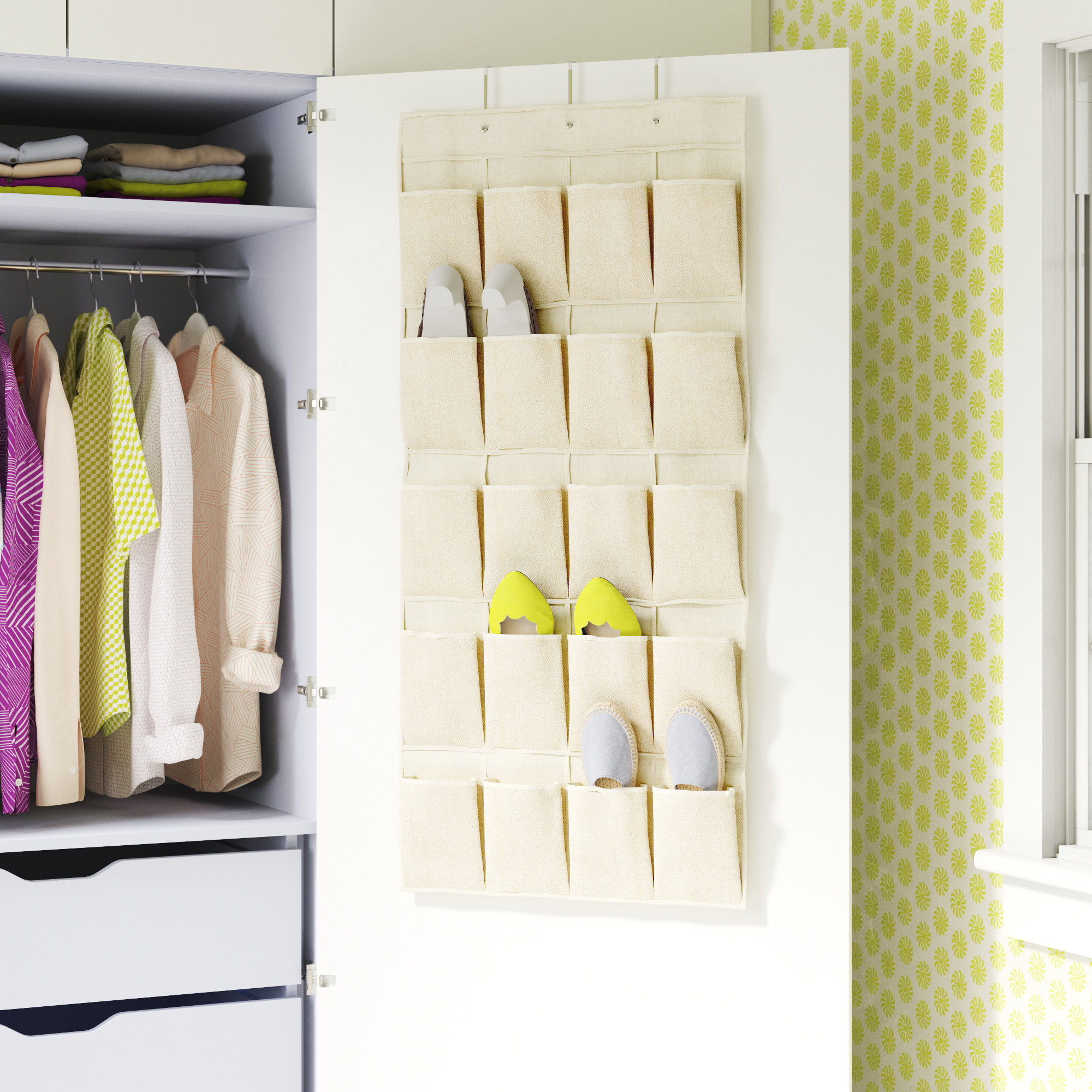 Simplify 10 Pair Overdoor Shoe Organizer Reviews Wayfair Canada