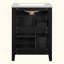 Meuble-lavabo moderne avec lavabo en céramique, meuble-lavabo de salle de bain à 2 tiroirs, petite armoire de salle de bain avec porte à fermeture douce-1154719241