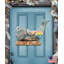 Cintre pour porte en bois paysages lion