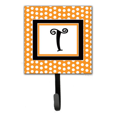 Porte-laisse coussin monogramme et crochet mural