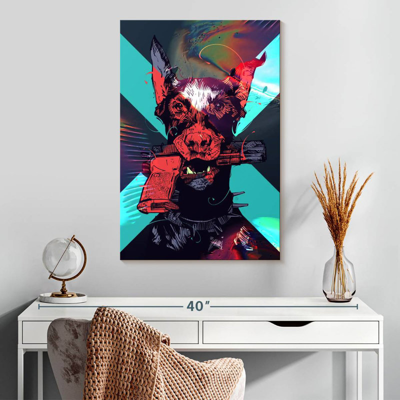 Brampt Dobergun, 30" H x 20" W