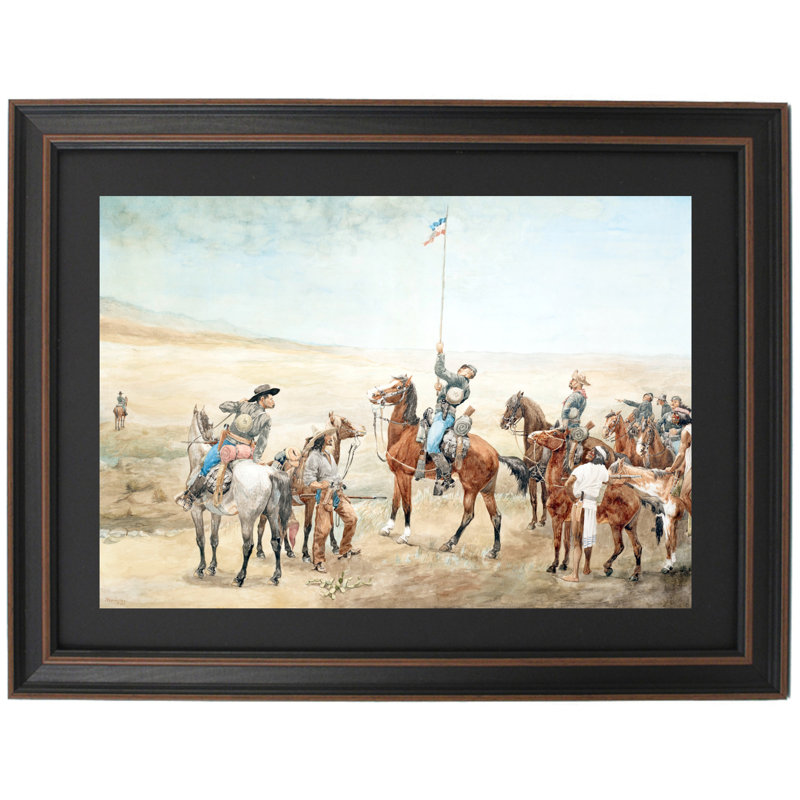 Signaling The Main Command By Frederic Remington, 27" H x 36" W