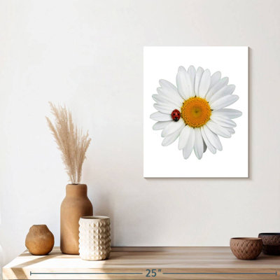 «Ladybug On Daisy», reproduction sur toile
