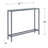 Lathem Narrow Long Console Table with Mirrored Top-127616364-127616366