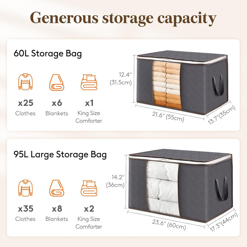 Latitude Run Fabric Storage Bag