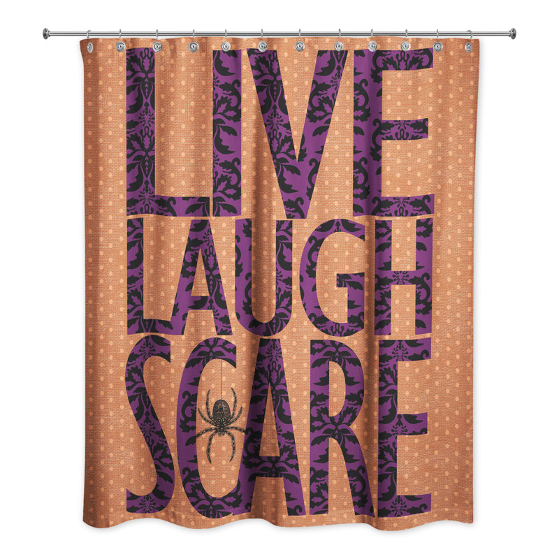 Rideau de douche simple avec rire vivant
