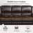 3 Seater Recliner Sofa, Manual Reclining Chair With 2-Tier Cushion