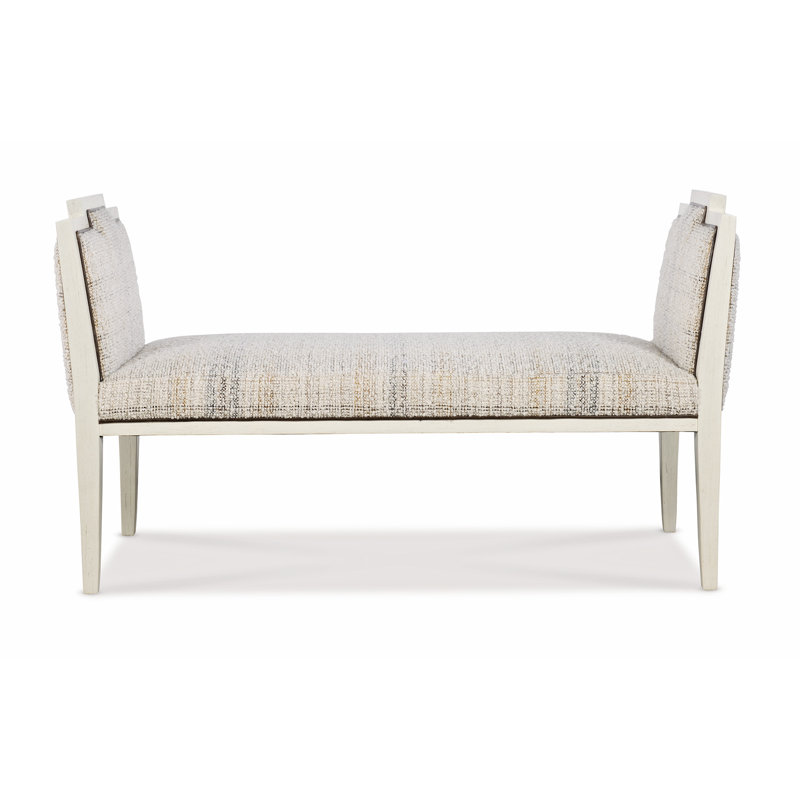 Bessinger Solid Wood Bench, Brammer Ivory