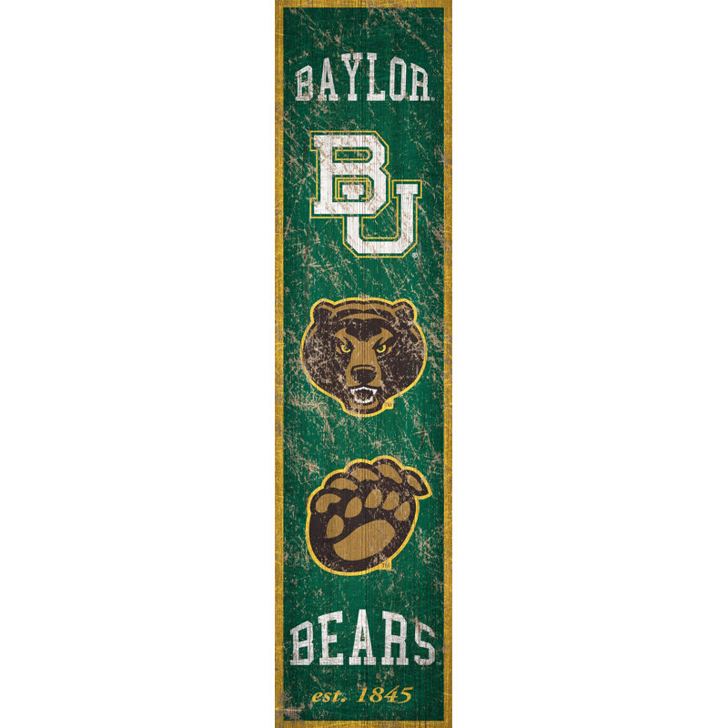 NCAA Heritage, impression sur bois, Baylor