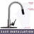 Dual Spray Push Button Mode Kitchen Faucet with Pull Down Sprayer Head-71198965