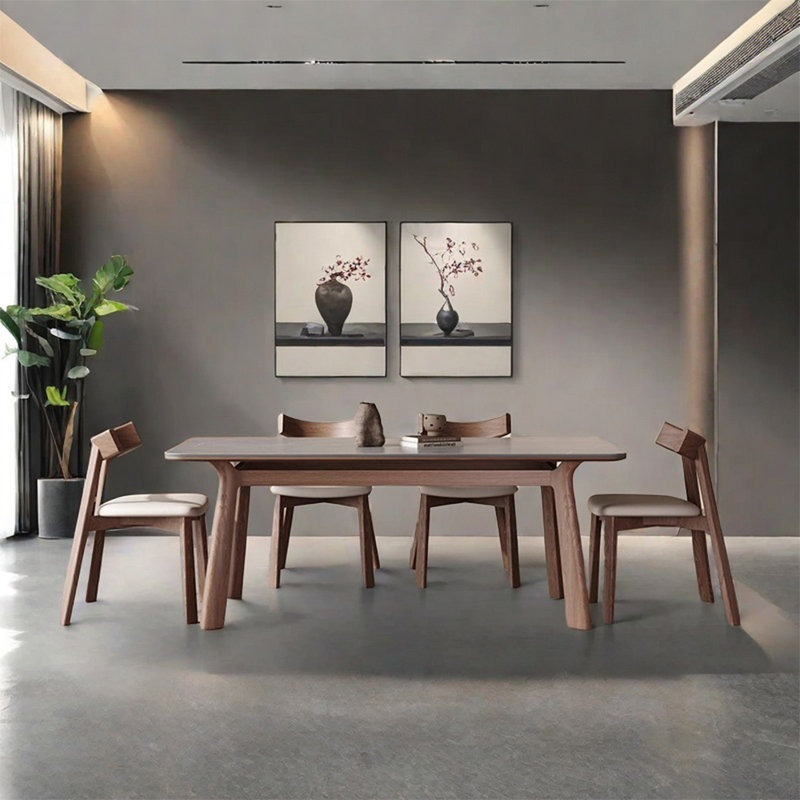 Ensemble de table de salle à manger rectangulaire, H 29,52 po x L 55,11 po x l 31,49 po