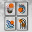 «Earth Gravure I», ensemble de 4-31753413-31753410