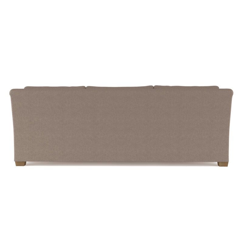 Thompson Rolled Slope-Arm Sofa, Box Weave Linen Pumice, 32" H x 108" W x 46" D, Weathered