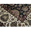 Hand-Knotted High-Quality Black and Cream Square Area Rug