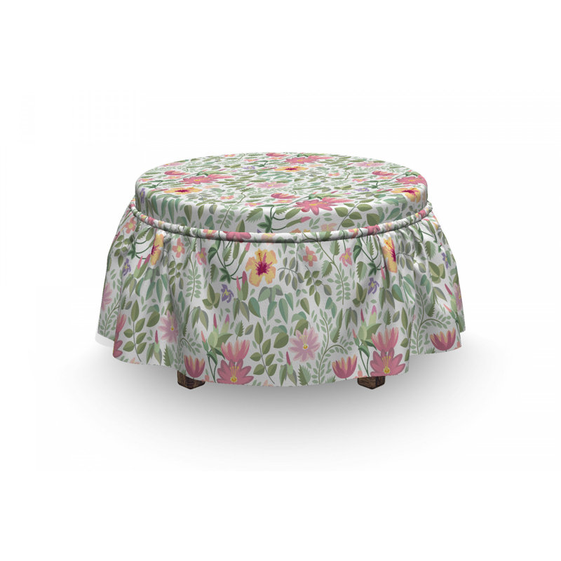 Housse pour repose-pieds botanic wildflower