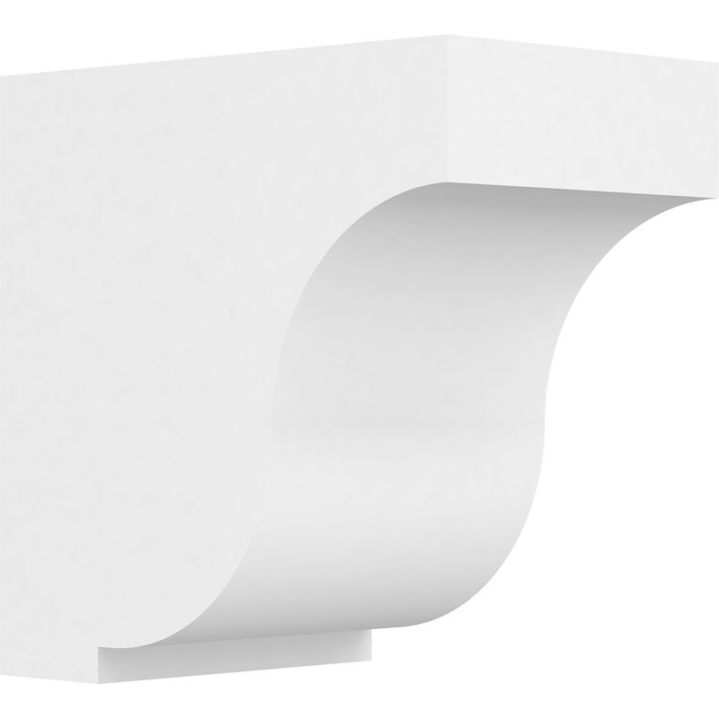 Support standard en uréthane Van Buren standard, brun clair apprêté, H 10 po x l 6,5 po x P 10 po