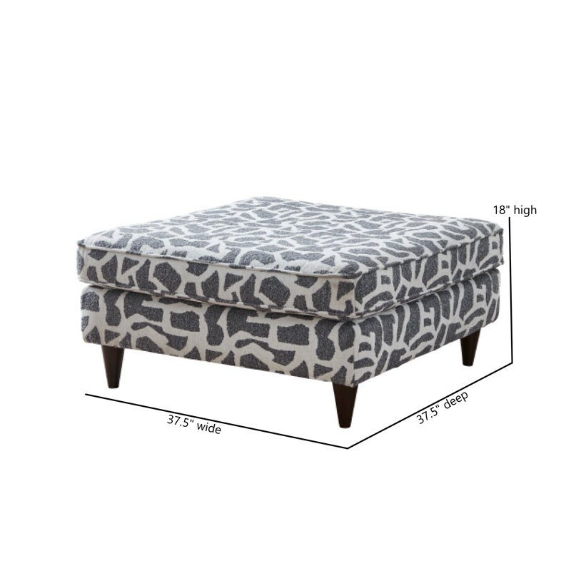 Repose-pieds Classic, Polyester gris anthracite Lilypad