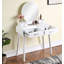 Ensemble coiffeuse et tabouret contemporain en bois