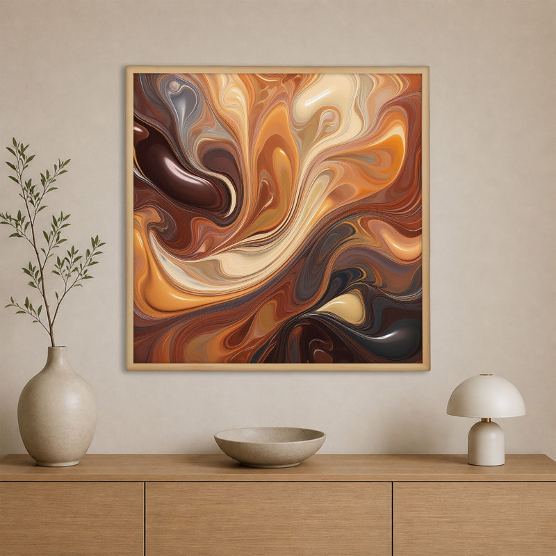Peinture décorative sur toile encadrée