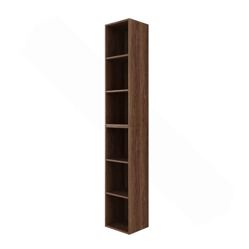 Ensemble de tablettes de rangement murales 12 pouces * 2 pour petite salle de bain, bureau, salle de rangement, Brown Ebony