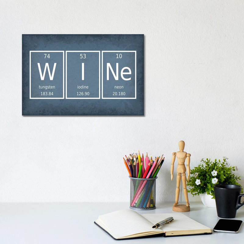 Vin par GetYourNerdOn-impression, Pas de tapis, Toile tendue, H 8 po x l 12 po x P 0,75 po