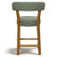 Tabouret de bar 26 po à hauteur de comptoir avec structure en bois massif-408770088-408579437