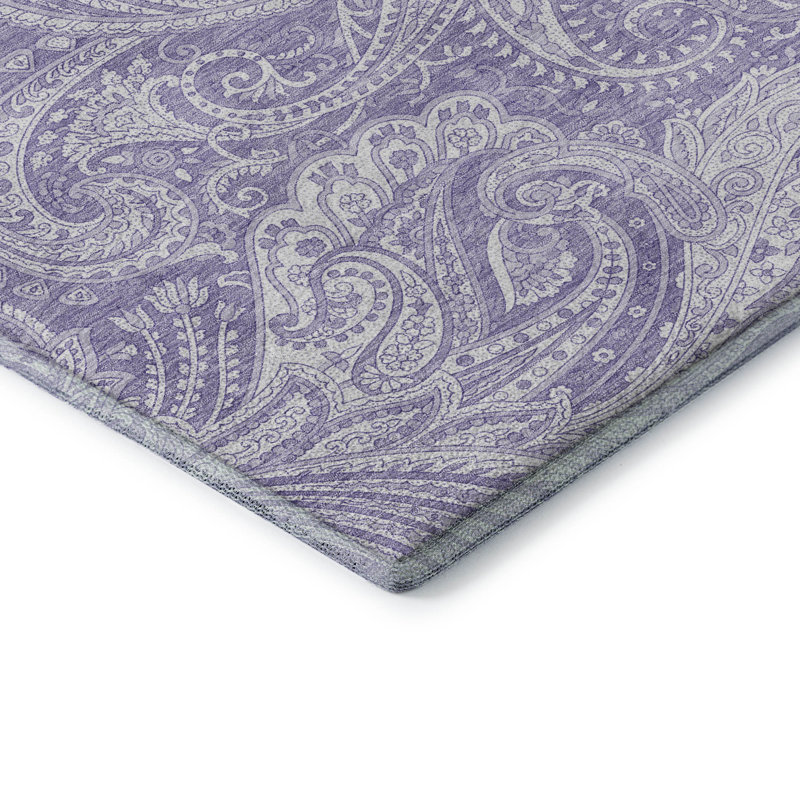 Tapis lavande lavable à la machine Premium, Rectangle 1 pi 8 po x 2 pi 6 po