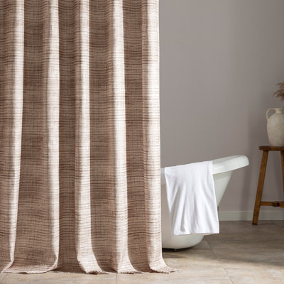  Jacquard Fabric Shower Curtain(Set of 2)