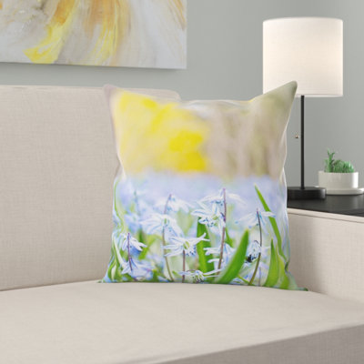 Coussin décoratif fleurs spring